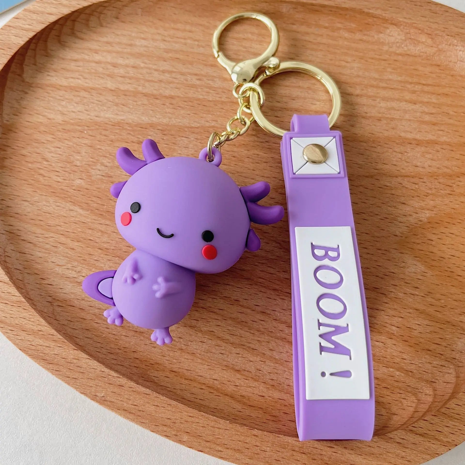Kawaii Axolotl Keychain