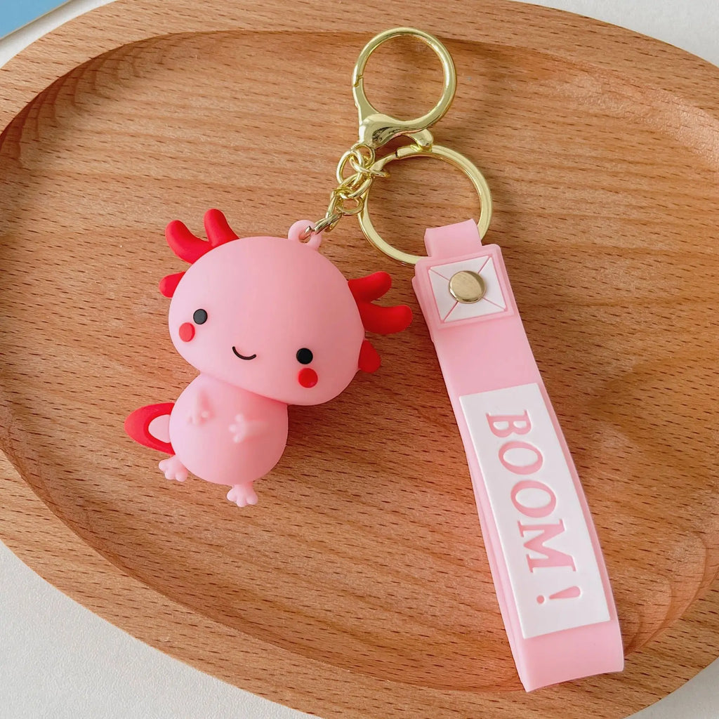 Kawaii Axolotl Keychain
