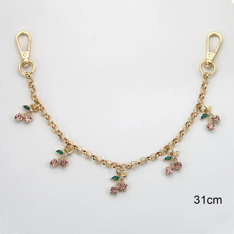 Strawberry & Cherry Bag Chain Charm