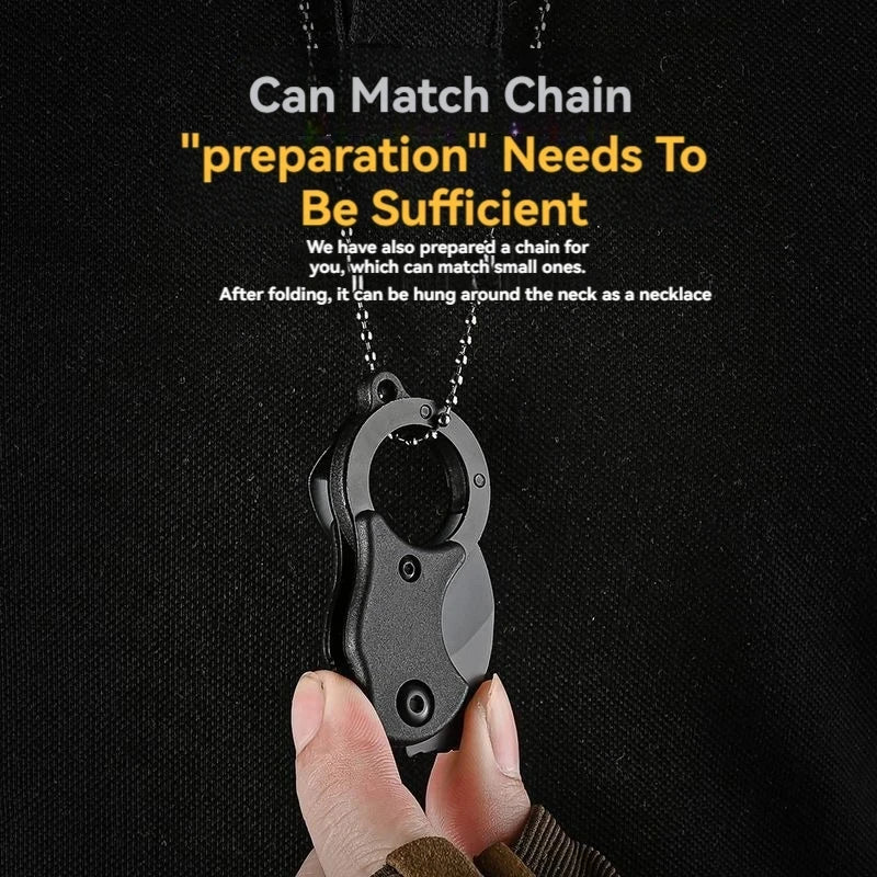 Stainless Steel EDC Knife Keychain