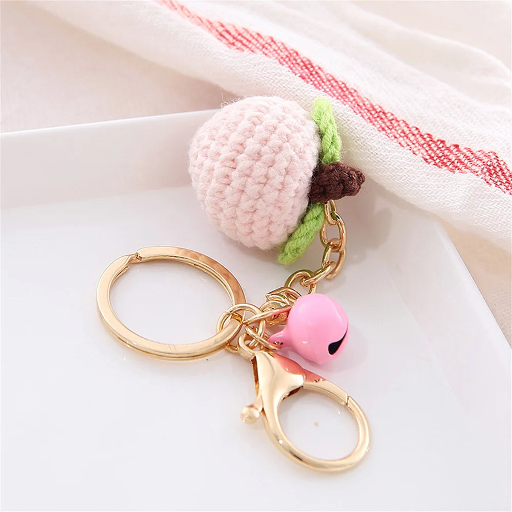Crochet Fruit & Donut Keychain