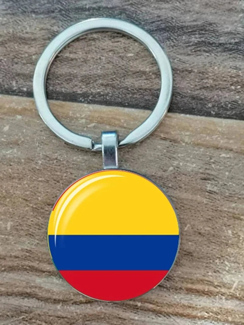 South American Flag Keychain