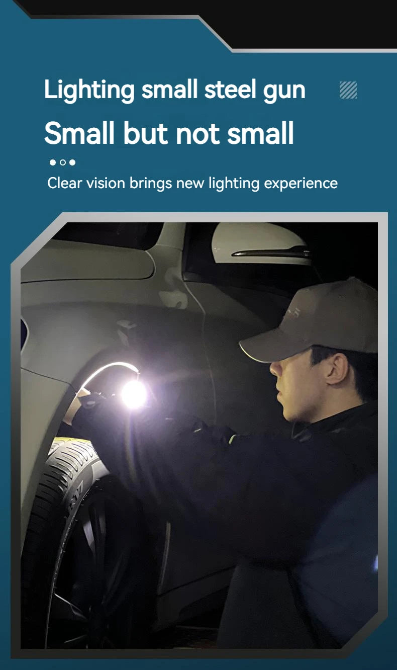 Portable Dual-Light Keychain Torch