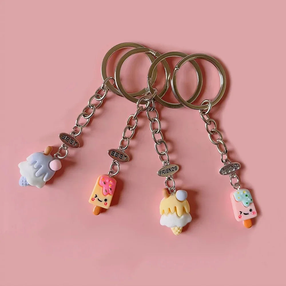 Resin Dessert Charm Keychain