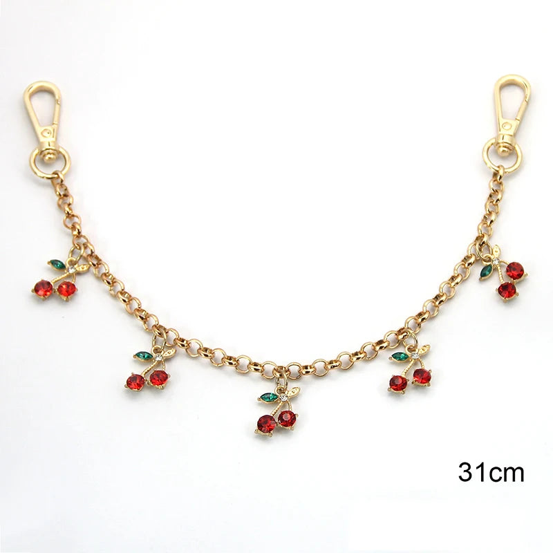 Strawberry & Cherry Bag Chain Charm