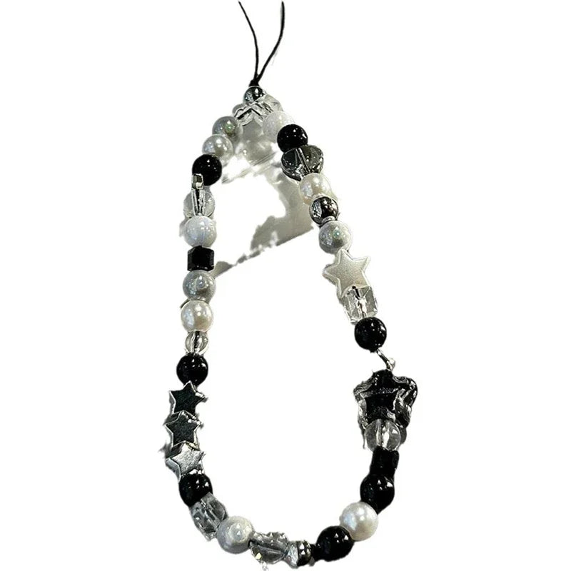 Star & Pearl Beaded Phone Charm