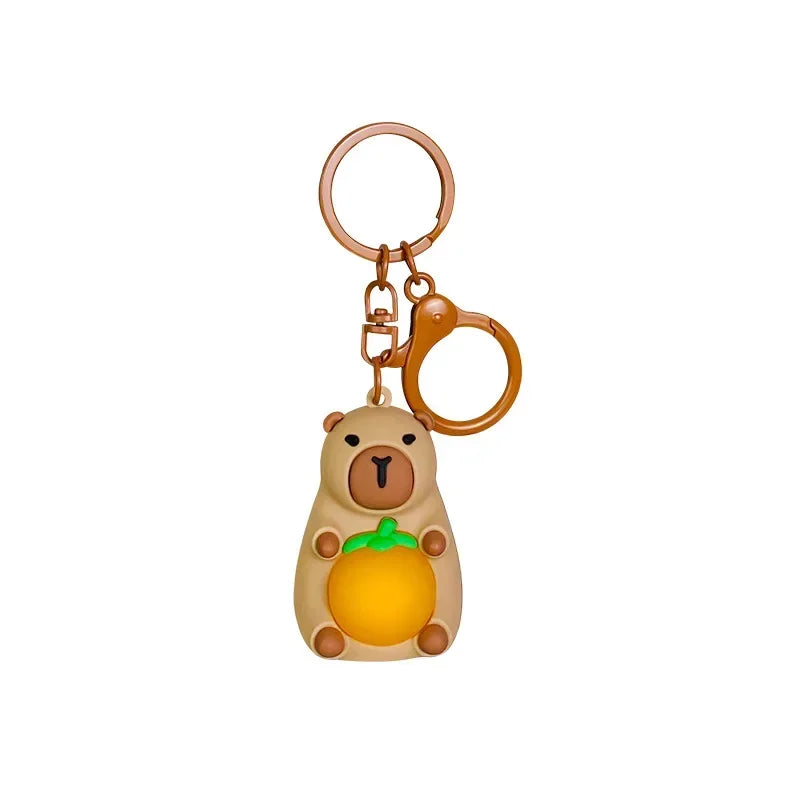 Glow Capybara Kawaii Keychain