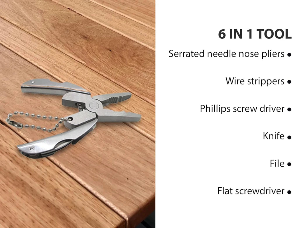 Multi-Tool Pliers Keychain