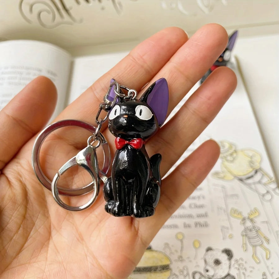 Black Cat PVC Keychain