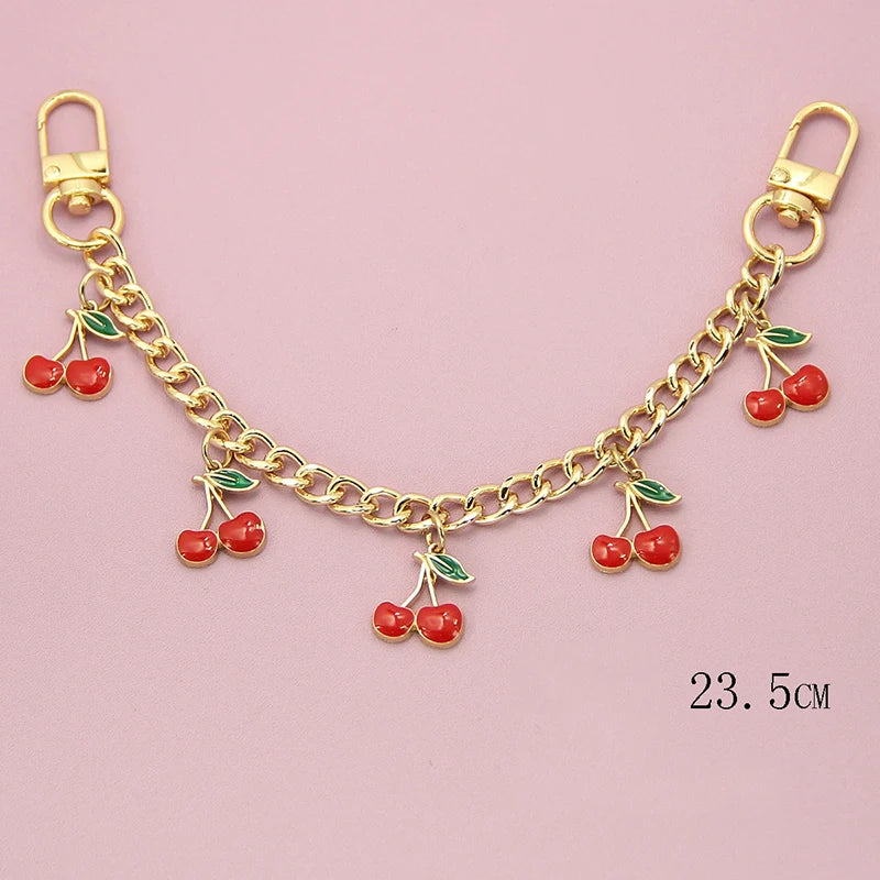 Strawberry & Cherry Bag Chain Charm