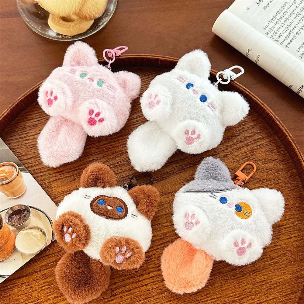 Plush Cat Pendant Keychain