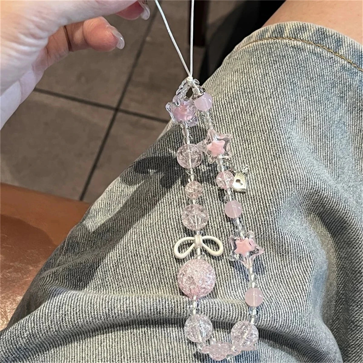 Y2K Star & Bow Phone Charm