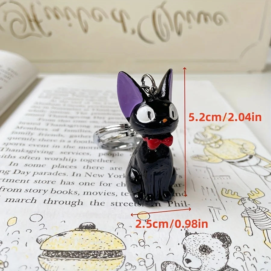 Black Cat PVC Keychain