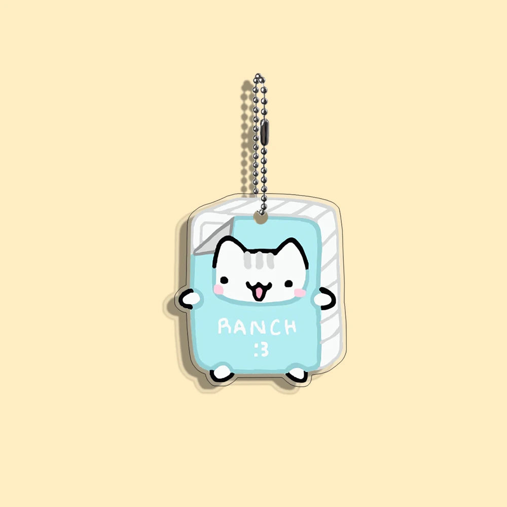 Funny Cat Character Keychain