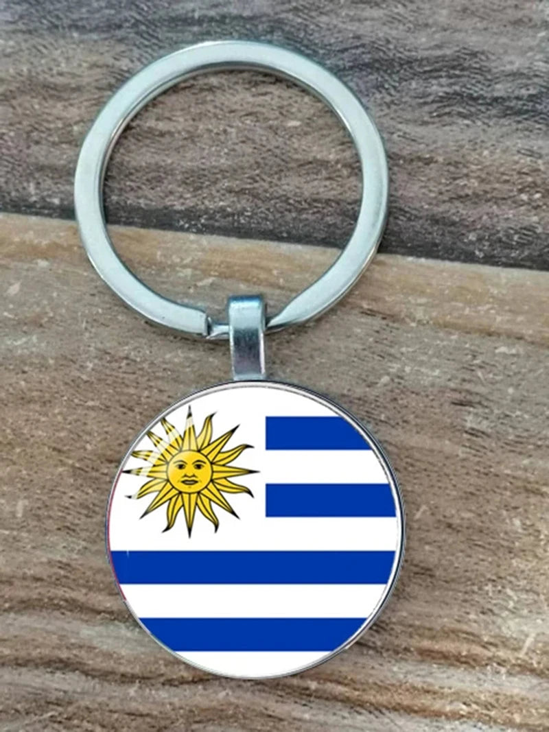 South American Flag Keychain