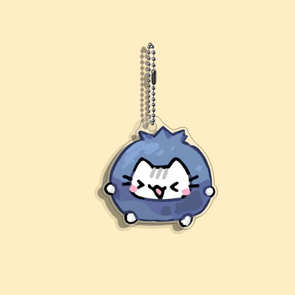 Funny Cat Character Keychain