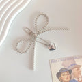 Pearl & Lace Bow Bag Charm