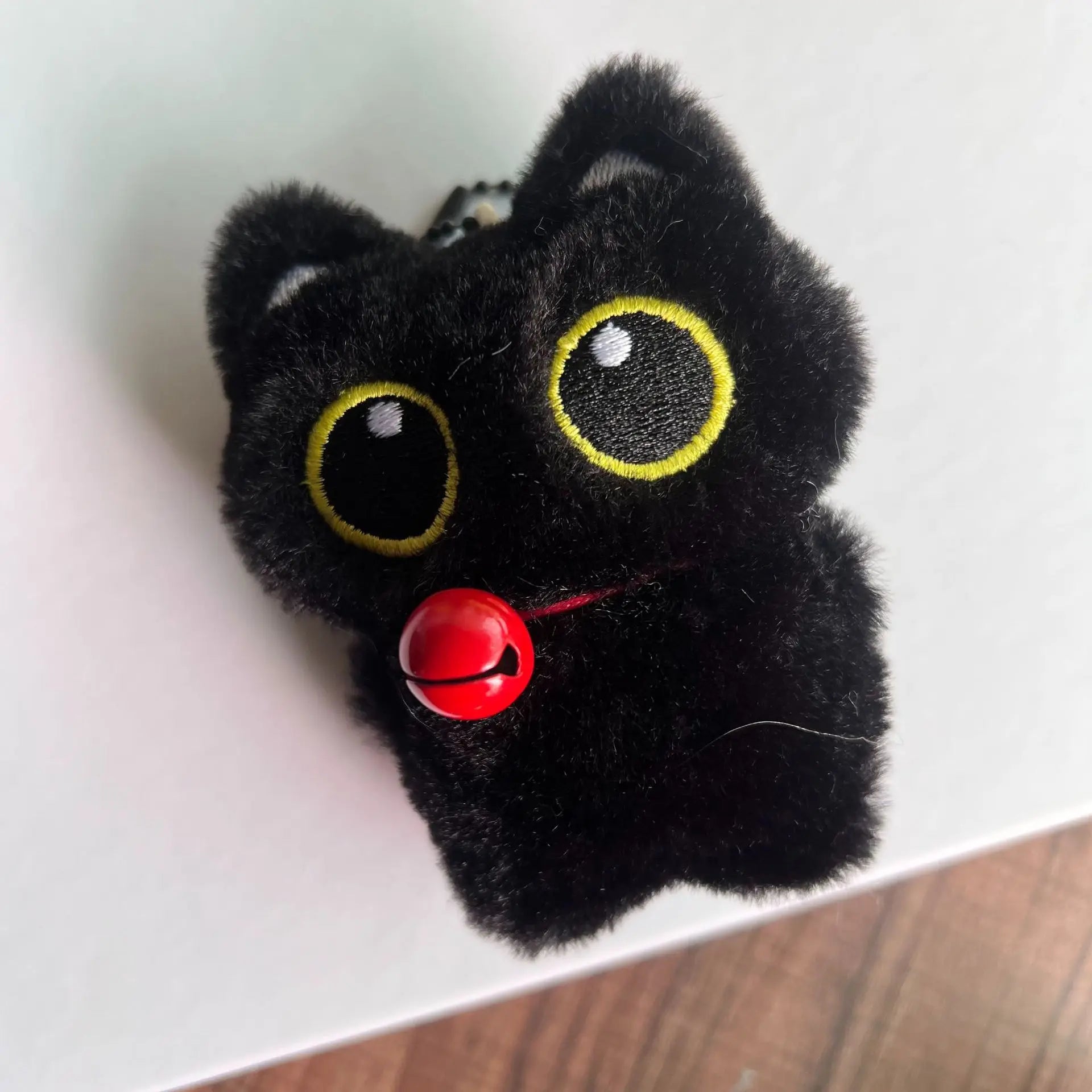 Black Cat Squishy Plush Keychain