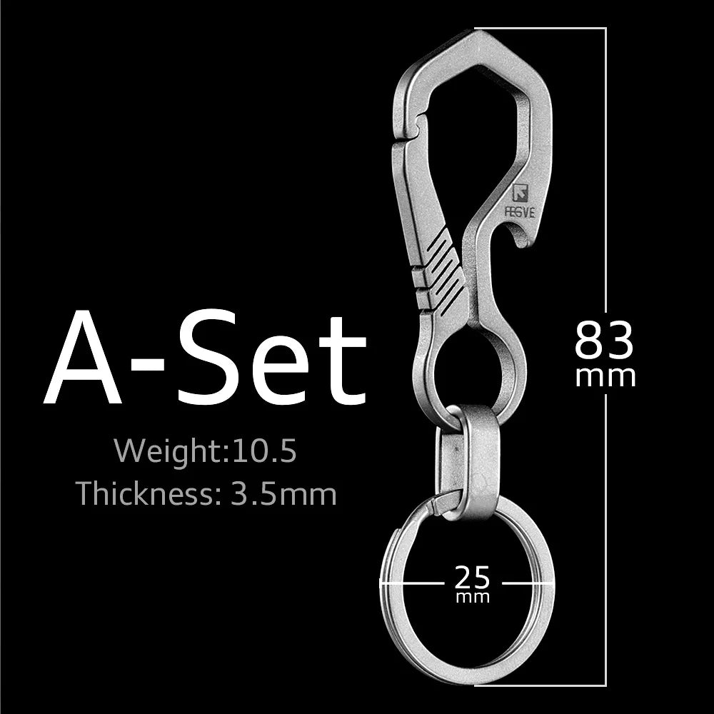 Titanium EDC Keychain Carabiner