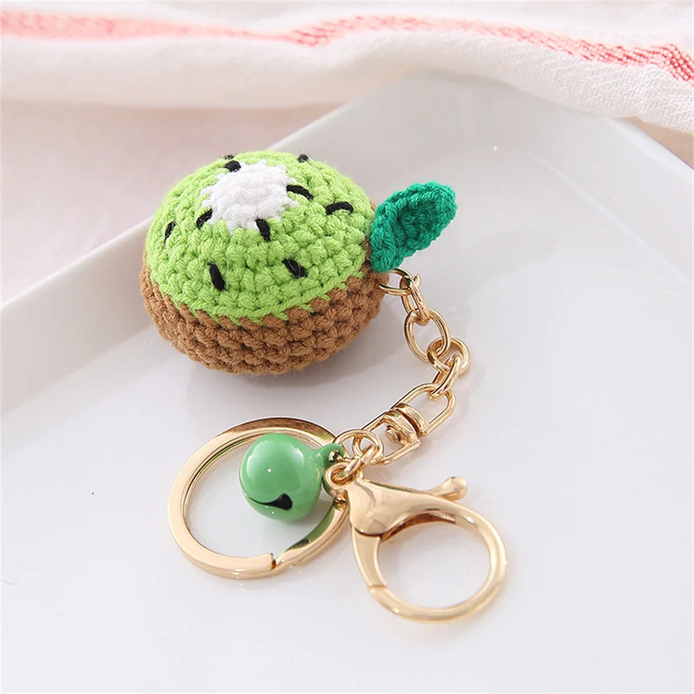 Crochet Fruit & Donut Keychain