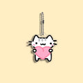 Funny Cat Character Keychain