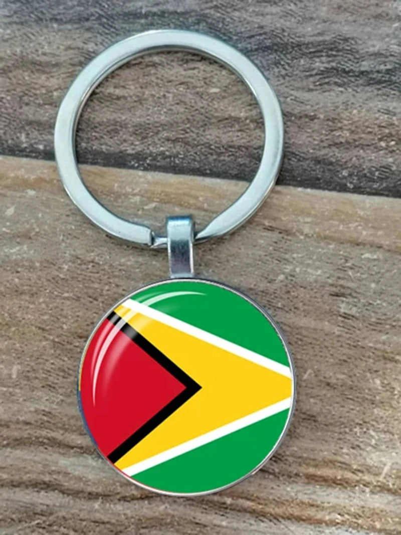 South American Flag Keychain