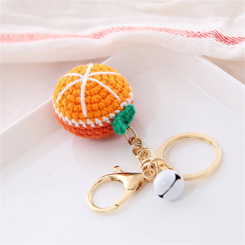 Crochet Fruit & Donut Keychain