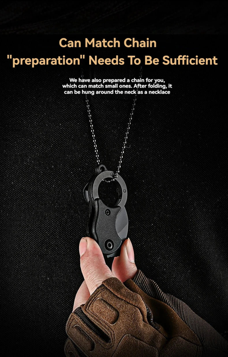 Stainless Steel EDC Knife Keychain