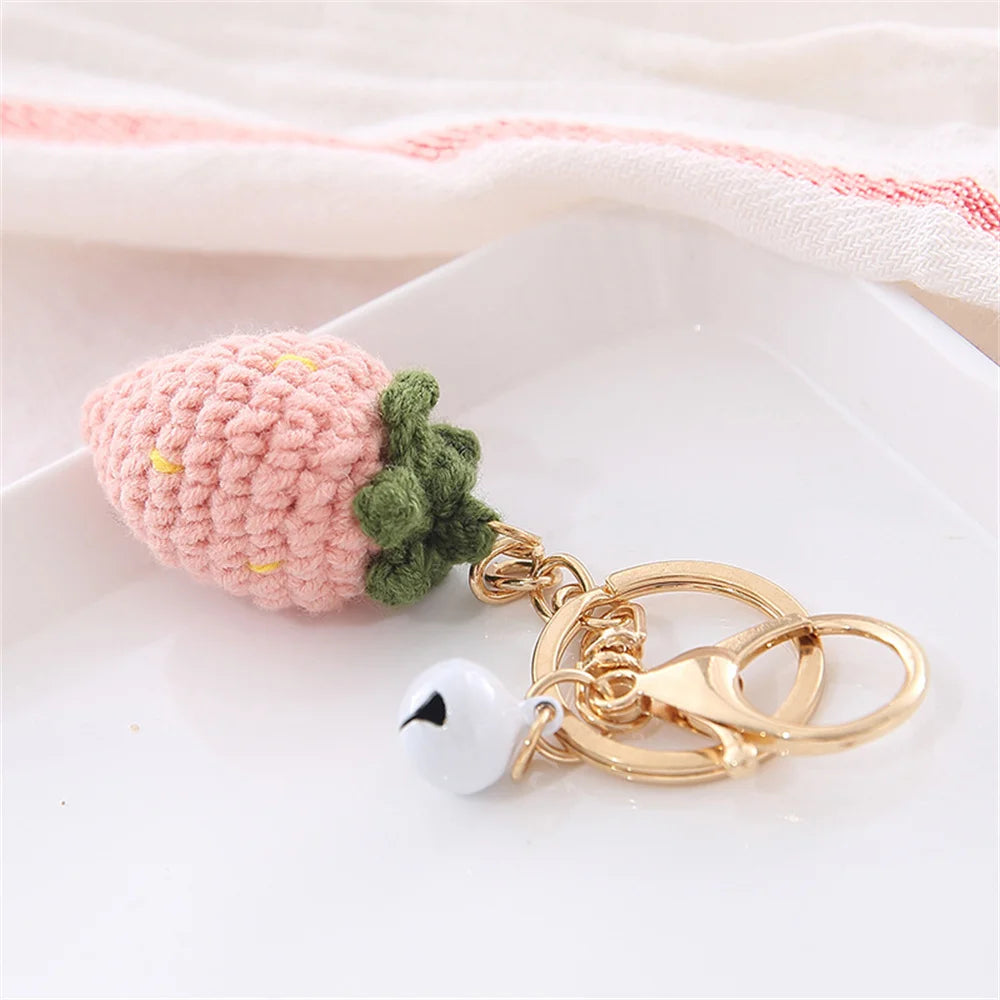 Crochet Fruit & Donut Keychain